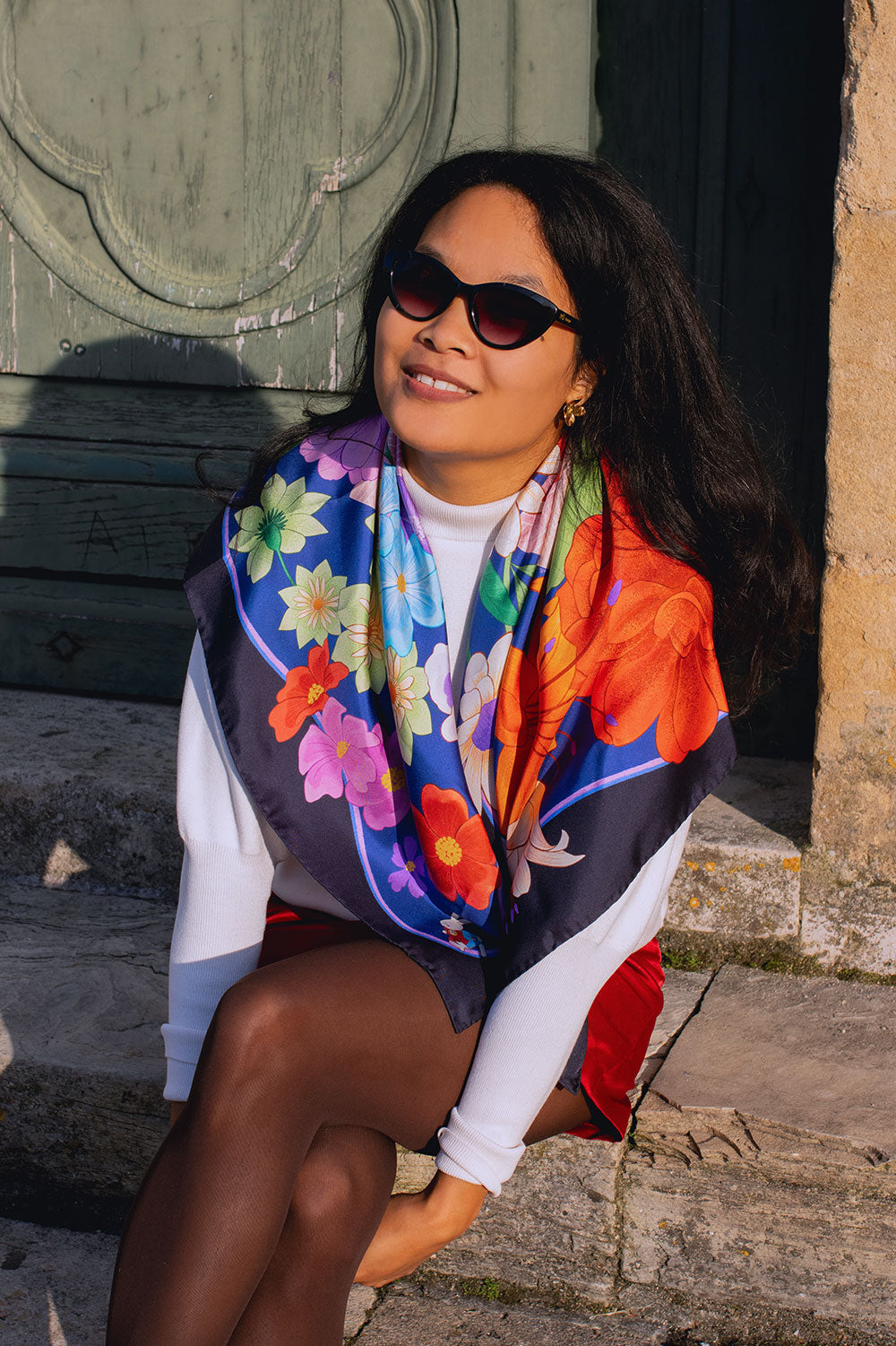 Foulard Le Jardin & Alice