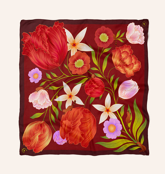 Foulard Carmin Passion - 90