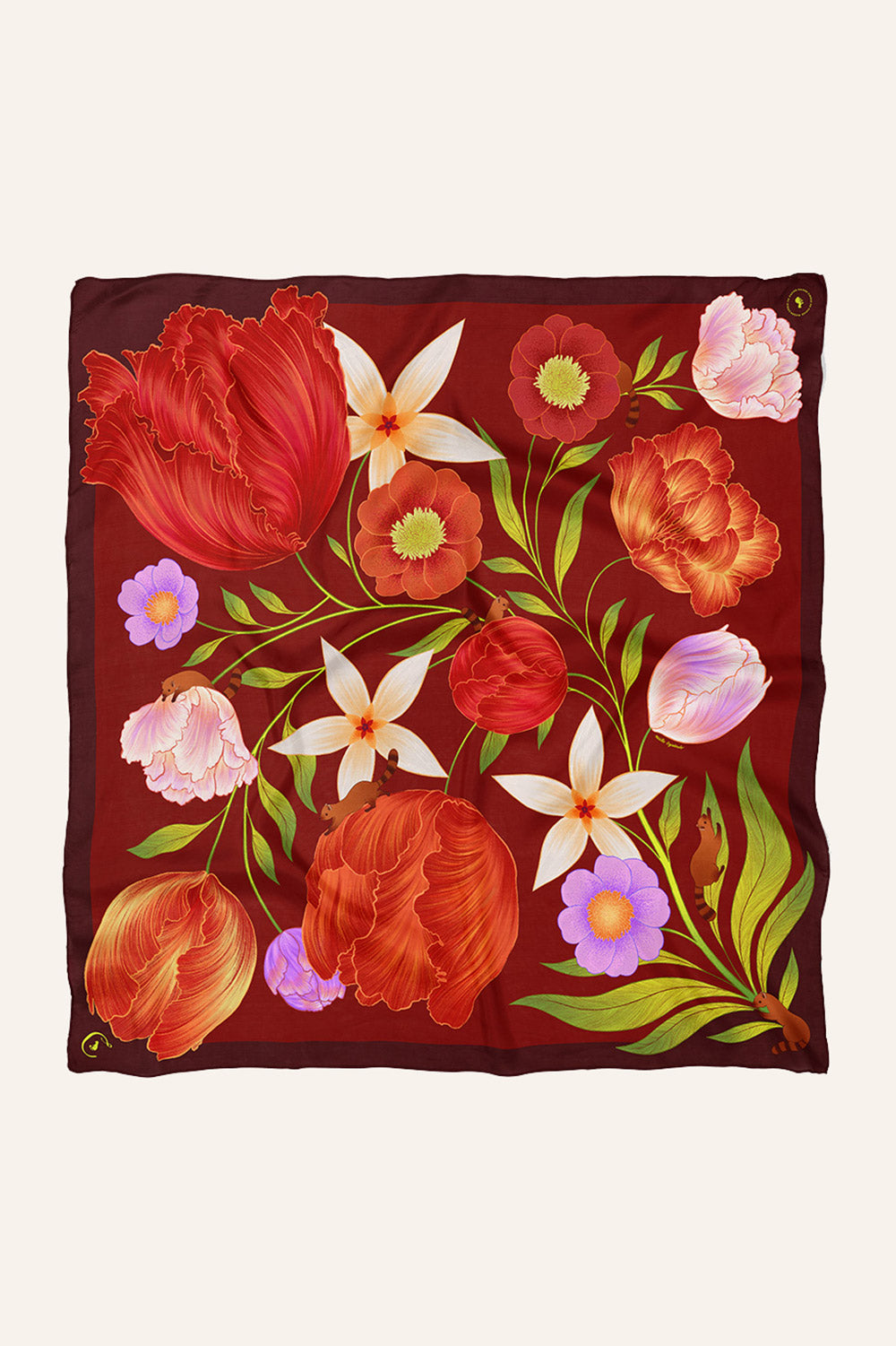 Foulard Carmin Passion - 90