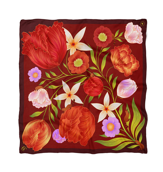 Foulard Carmin Passion - 90