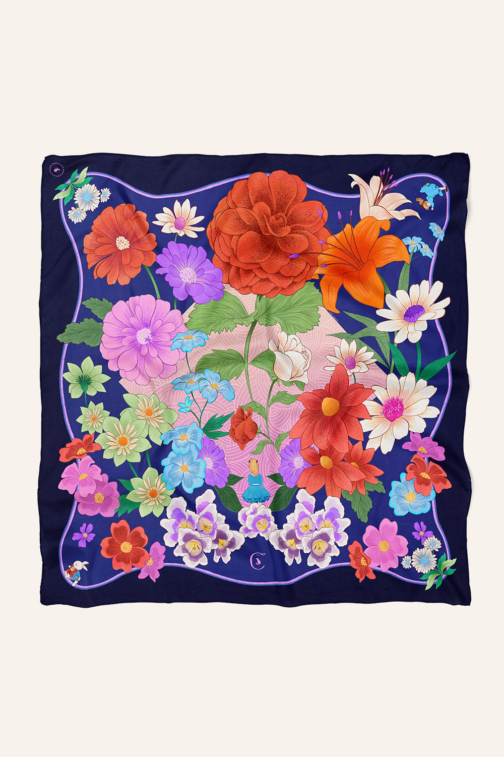 Foulard Le Jardin & Alice