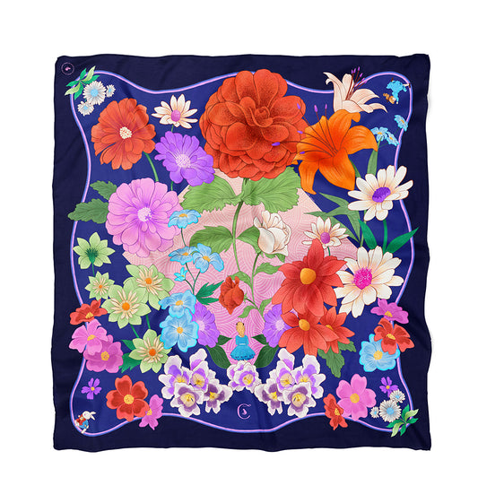 Foulard Le Jardin & Alice
