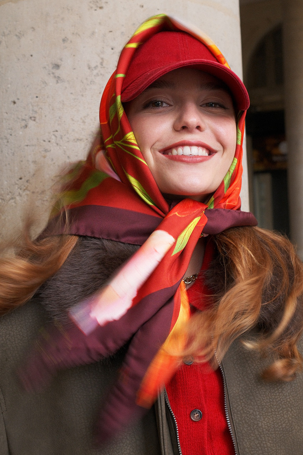 Foulard Carmin Passion - 90