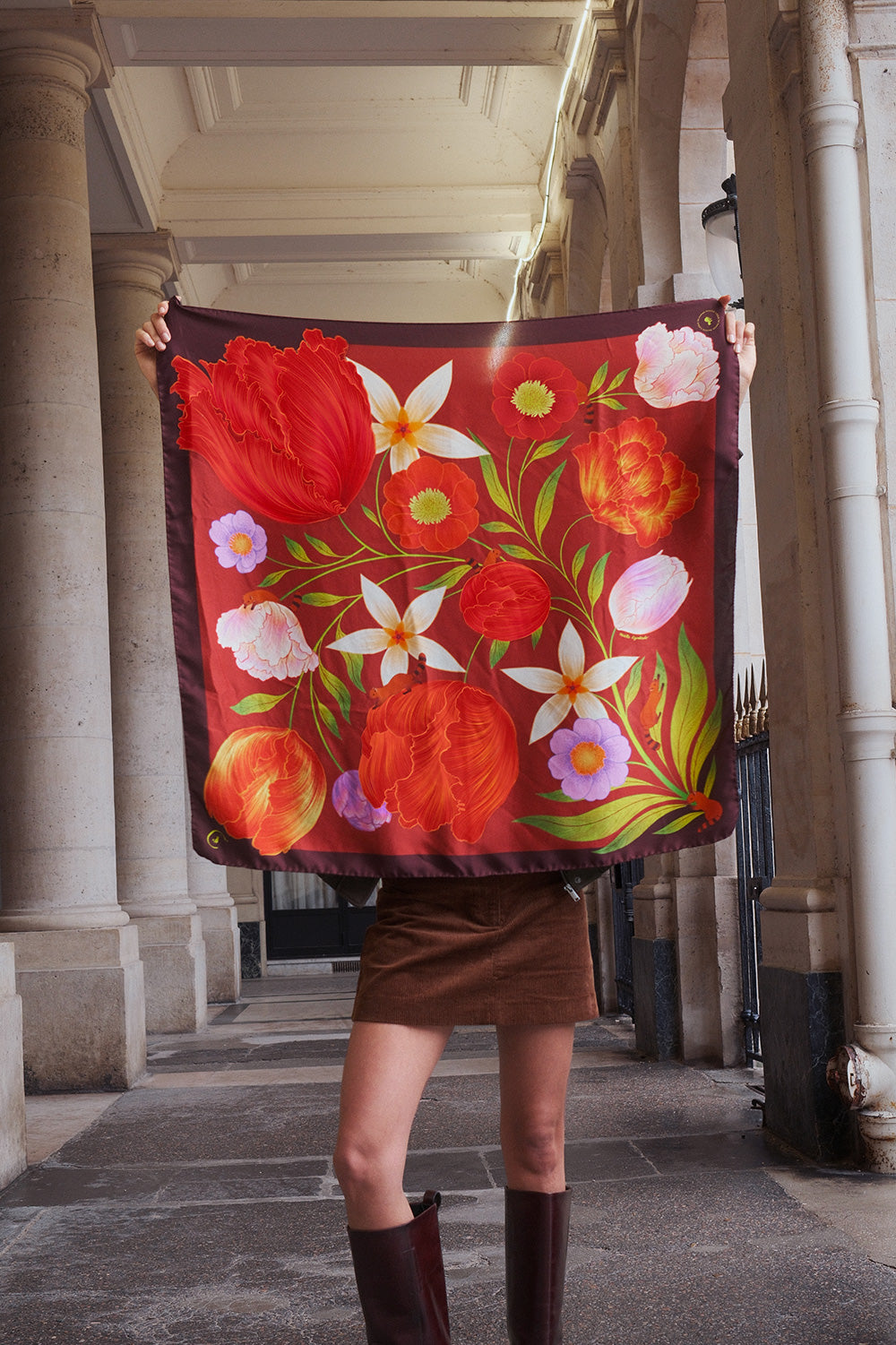 Foulard Carmin Passion - 90