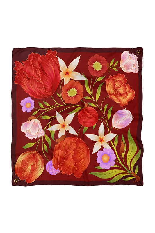 Foulard Carmin Passion - 90