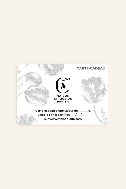 La E-carte cadeau Maison Cirque de Papier