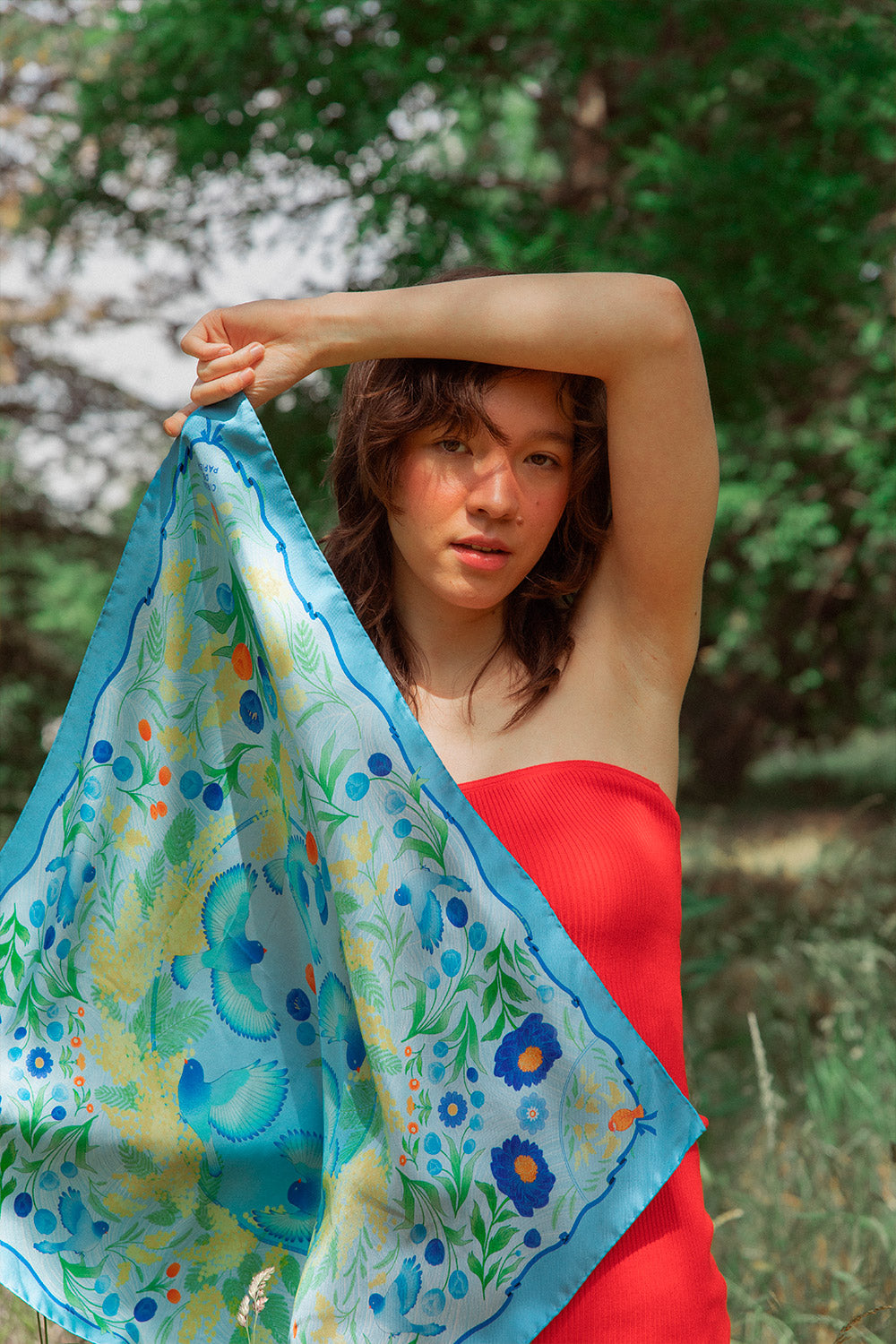 Foulard Mimoza Azur - 70