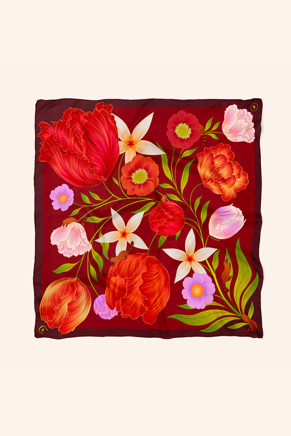 Foulard Carmin Passion - 90